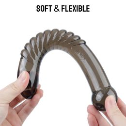 25cm Long Big Dildos For Women Vaginal Dilator Anal Plug Men 18 Anus Butt Dilator Female Masturbator Ricefield Eel Sex Toys Shop