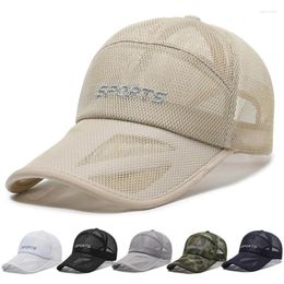 Ball Caps Sun Protective Mesh Hat For Male Women Sunproof Outdoor Activity Breathable Sport Baseball Camping