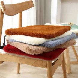 Pillow Imitation Plush Seat Winter Thickened Dining Chair Anti Slip Car Office Mat Multi-function Pad