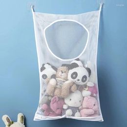 Laundry Bags Baby Bathroom Folding Basket Organizer For Dirty Clothes Mesh Storage Bag Household Wall Hanging