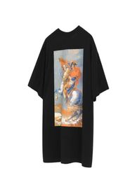Fashion Designer Tshirt Quality Mens Oil Paintting Print Tee Top Men Womens Sunmer Tshirt Casual Streetwear Shirt Man Clothing EU5125273