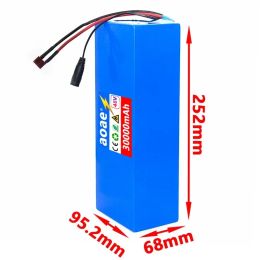 48V High Power 30000mAh Electric Bike 18650 Lithium Battery 13S5P 1000W Scooter Battery Pack 48V Electric Bike Battery +Charger