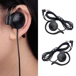 3.5mm Receive Listen Only Earpiece G-shape Security Headset with 3.5mm Jack for Radio Walkie Talkies Tour Guides System