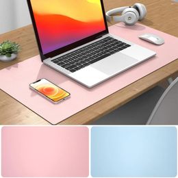 Table Mats Desk Pad Protector Mat - Two-Tone Dual Side PU Leather Waterproof DeskOffice Home Decor Gaming Writing