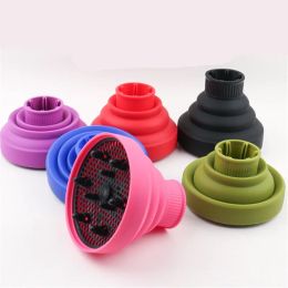 1PC Black Pink Universal Silicone Hair Dryer Diffuser Cover Blow Hairdryer Diffuser Curly Detachable Hair Curler Tool