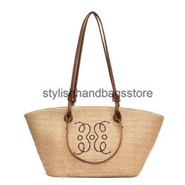 Shoulder Bags Large Capacity Summer Str Womens Handbag Luxury Designer Underwear Shoulder Bag Fashion Brand Travel Shopping Womens Casual Handbag H240527