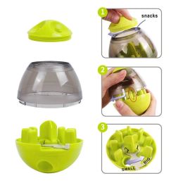 Interactive Dog Cat Toy Increases IQ Treat Ball Food Dispenser Feed Bowl Tumbler for Dogs Puppy Training Balls Pet Accessories