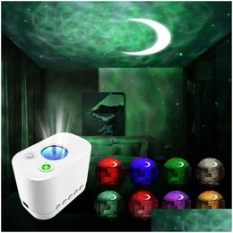 Night Lights Star And Moon Starlight Projector Bedside Lamp For Baby Room Kids Bedroom Decorations Drop Delivery Lighting Indoor Dhjxm