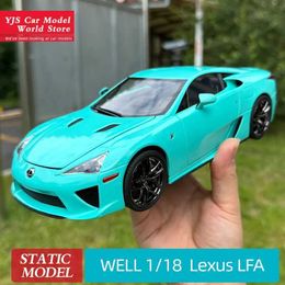 Cars Diecast Model Cars 1 18 Lexus LFA alloy fully open car model set showcases gifts for friends and family d240527