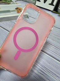 Hot-selling Clear Magnetic Transparent Shockproof Phone Case for iPhone 15 14 13 12 11 Pro Max TPU+PC With oppbag