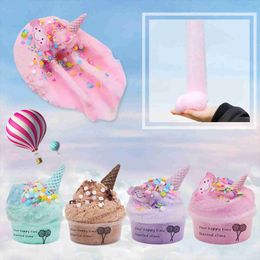 Clay Dough Modelling Clay Dough Modelling 60ml cotton candy cloud ice cone mucus rotating spice clay toy WX5.26