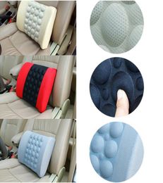 New Electric Car Lumbar Support High Quality Car Back Seat Cushion Auto Seat Massage Relaxation Waist Support Pillow1012638