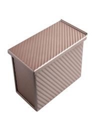 Carbon Steel Toast Box Mold 450g Baking Toast Mold Pan With Cover Mini Nonstick Square Loaf4106133