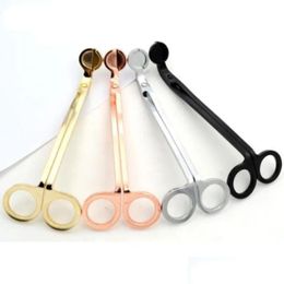 Scissors Stainless Steel Snuffers Candle Wick Trimmer Rose Gold Cutter Oil Lamp Trim Scissor Drop Delivery Home Garden Tools Hand Dhoif