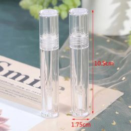 1PC 5ml Empty Transparent Lipgloss Containers Tubes Round Clear Cosmetic Lipgloss Tube Packaging Lip Gloss Tubes With Wand