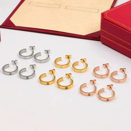 Korean Classic Diamond Earrings and Earrings Brand Fashion Natural Turquoise Designer Earrings High Quality S925 Women's Silver Earrings
