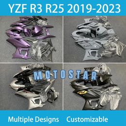 For YZFR3 2019-2020-2021-2022 2023 YZFR25 Year Yamaha YZF R3 R25 19-23 100% Fit Injection Motorcycle Fairings Kit ABS Plastic Body Repair Street Sport Bodykit Free Cus07