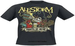 Men039s TShirts Men T Shirt Alestorm Pirates Of Metal Casual Black Funny TShirt Novelty Tshirt WomenMen039s9268345