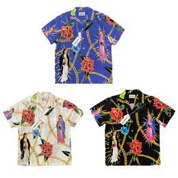 Summer Short Sleeve Printed Shirts Thin Beach Shirt Men's Clothing Polo Shirt