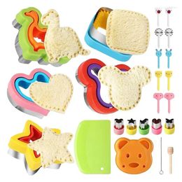 Baking Moulds Cookie Cutters For Kids 24pcs Pancake Cutter Shapes Maker To Make Cookies Rice Balls Bread Family