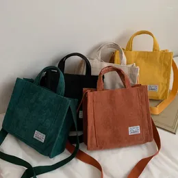 Storage Bags Corduroy Fabric High Quality Luxury Fashion Simple Leisure Single Shoulder Messenger Crossbody Handbag Bag P210810