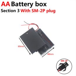 5PCS/2PCS DIY Plastic Battery Box Storage Case 1 2 3 4 AA Power Bank Cases Battery Holder Container 1X 2X 3X 4X 6X 8X Wire Lead