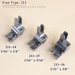 211-13/14/15/16 Dual Compensating Presser Foot For Industrial Lockstitch Sewing Machine Right Guide Top Stitch 21-13/14/15 Feet
