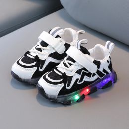 Kids Casual Sneakers Running Shoes Children Kids Baby Girls Led Light Luminous Running Sport Shoes Mesh Sneakers Shoes 12M-6Y