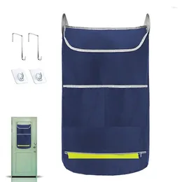 Laundry Bags Dirty Clothes Hang Bag Large Capacity Bathroom Storage Multi-Pocket Hamper Wall-mounted Basket