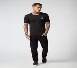 German Fashion Mens Designer T Shirts New Summer Basic Solid Tshirt New Men Embroidery Skull Tshirt Male Top Quality 100 Cotton4356778