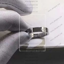 Tiffanyjewelry Rings Designer Ring Real Solid Sterling Sier Diamond Ring Solitaire Simple 1837 Round Thin Band Rings Finger For Women Men Tiffanyjewelry 980f