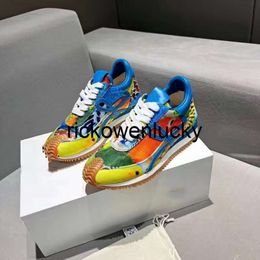 loeweshoes sneakers Designer Flow Runner Sneakers Mens Womens Casual Shoes In Nylon Suede Sneaker Upper Fashion Sport Ruuning Classic Shoe 35-46 08