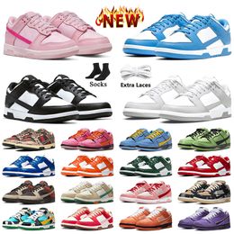 Scarpe Dunk Low NIK SB Dunks Off White Scarpe da corsa da donna uomo Parra Pink Velvet OG Scarpe da ginnastica bianche nere UNC Mummy Glow Sneakers sportive