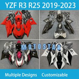 For YZFR3 2019-2020-2021-2022 2023 YZFR25 Year Yamaha YZF R3 R25 19-23 100% Fit Injection Motorcycle Fairings Kit ABS Plastic Body Repair Street Sport Bodykit Free Custom