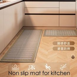 Bath Mats Kitchen Floor For In Front Of Sink Rugs And Water-absorbing Non-Skid Twill Mat Standing Washable
