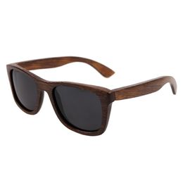 high-end bamboo sunglasses 2018 fashion wooden bamboo sun glasses popular new design bamboo frame glasses Polarized sunglasses UV400 2491