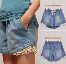 Whole s Women Fashion Casual Lace Denim Shorts New Summer Brand New Mid Waist Short Jeans Shorts Women 3549728