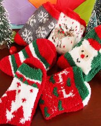 Plush Christmas Socks Fuzzy Towel Thicken Warm Thermal Socks6528272