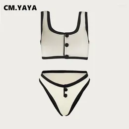 Women's Swimwear CM. Women Swimsuit One-piece Top And Underwear Shorts Sets Beach Two 2 Piece Set Outfits Bikinis Bathing Suit