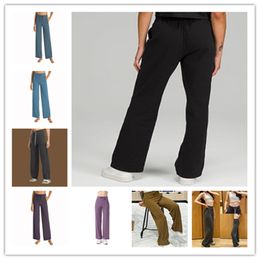Women's Throwback Still Women's Loose Yoga High Waist Drawstring Wide Leg Pants Outdoor Casual Jogging Gym Sports Flare Pants 2024 Top Sell