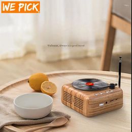 Party Favour WePick NO.49 Funny Portable Retro Audio FM Radio Wireless Bluetooth Speaker Supports TF Card U Disc AUX Playback Wedding Gift