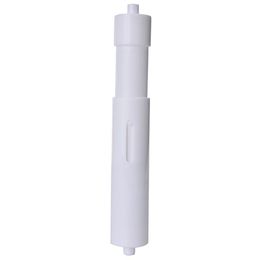 Toilet Paper Holders White Plastic Replacement Roll Holder Roller Insert Spindle Spring 262W