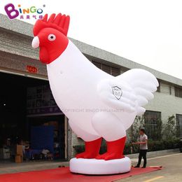 wholesale 6.15x2.8x6M Height Outdoor Giant Inflatable Animal Fowl Cartoon chicken Model With Air Blower For Event Advertising Party Decoration Toys Sports 001