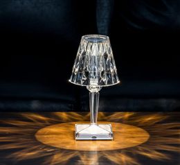 Modern Euro Design Party Decoration Crystal Diamond Table Lamp USB Charging Romantic Night Light For Wedding Room Decor Birthday G9913187