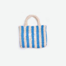 Fashion Manufacturers Supply Rattan Straw Bag Cotton Package Portable Hollow Bags Beach Bag round Handle