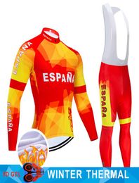 Winter 2021 ESPANA TEAM CYCLING Jersey 19D bike pants set Ropa Ciclismo MENS thermal fleece pro BICYCLING jersey Maillot wear3536732