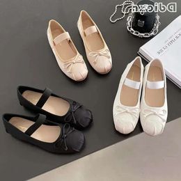 In 952 Ballet Ladies Flats Sandals Women Lolita Casual Outside Atutmn Fashion Slides Butterfly-Knot Female Mary Jane 179