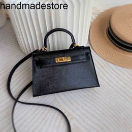 Genuine KY Designer Women Star Same Leather Palm Print Women's Handbag Mini Second Generation Single Shoulder Messenger Bag Physical