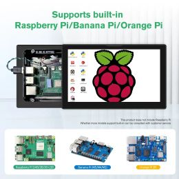 8 inch Monitor for Raspberry Pi 5 4 3 Touchscreen 1280x800 16:10 Display HDMI USB Interface for Computer Programme Monitors