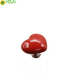 Cabinet Drawer Knob Ceramic Handle Novelty Heart Creative Shape For Home Apartment Hotel Building Furniture Wardrobe Pull Door